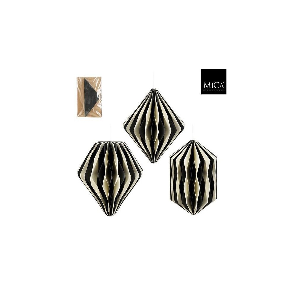 ORNAMENTO CIPOLLA GOCCIA NERO 3 ASSORTITI H.30